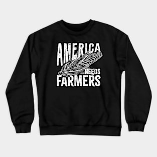 America needs farmers Crewneck Sweatshirt